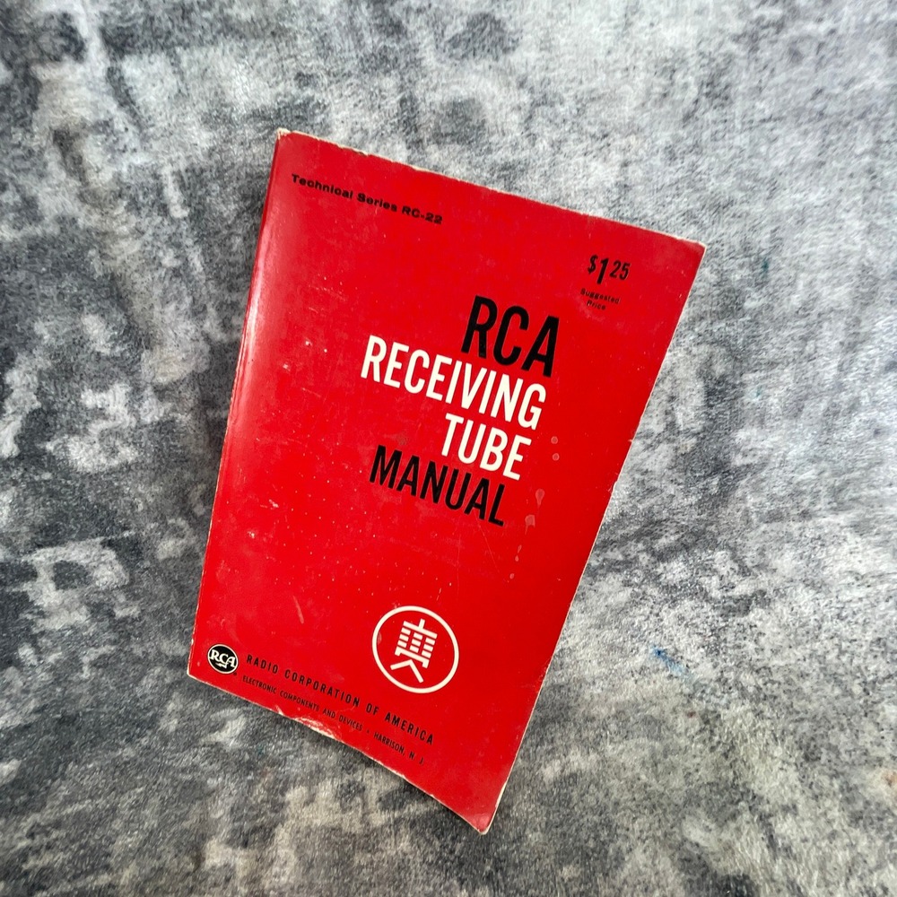 RCA Receiving Tube Manual 1963 Technical Data Radio TV Repair Guide